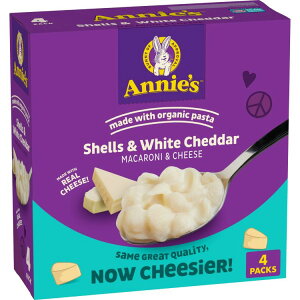 yAJEH}[gizAj[Y VFzCg`F_[ }bN`[Y I[KjbNpX^Y 4 680g Annie's Shells and White Cheddar Mac and Cheese with Organic Pasta, 4 Ct, 24 oz y