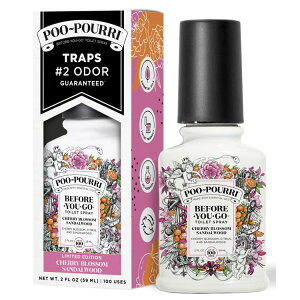 yAJEH}[gizv[v `F[ubTT_Ebh rtH[[S[ gCXv[ Poo-Pourri Before-You-Go Toilet Spray, Cherry Blossom Sandalwood 2oz y񂹏izy킹