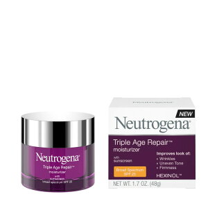 【アメリカウォルマート品】ニュートロジーナ トリプルエイジリペア フェイスモイスチャライザー SPF 25 48g Neutrogena Triple Age Repair Face Moisturizer with SPF 25, 1.7 oz 【お取り寄せ商品】【合わせて