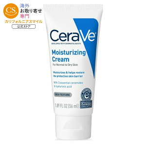 �Z�����B ���C�X�`�����C�W���O �N���[�� �g���x���T�C�Y 56ml CeraVe Moisturizing Cream Travel Size Face Moisturizer & Body Lotion 1.89 oz �y�����񂹏��i�z
