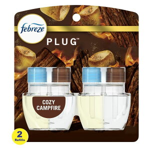 yAJEH}[gizt@u[Y vOF lߑւp R[W[Lvt@C[̍ 25.7mL×2 Febreze PLUG Air Freshener Cozy Campfire, .87 oz Oil Refill, 2 Count y񂹏i