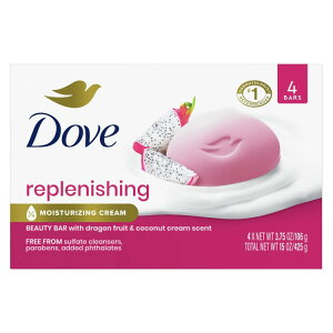 yAJEH}[giz_ o[\[v vjbVO hSt[cRRibc N[ 106g 4 Dove Bar Soap Replenishing Dragonfruit & Coconuts Cream 15 oz 4 Count y񂹏iz