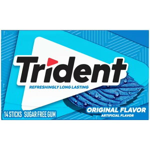yAJEH}[gizgCfg IWi VK[t[K 14 Trident Original Sugar Free Gum, Regular Size, 14 Pieces y񂹏iz