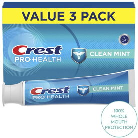 クレスト プロヘルス スムースフォーミュラ 歯磨き粉 クリーンミント 122g 3本セット Crest Pro-Health Smooth Formula Toothpaste, Clean Mint Paste, 4.3 oz Triple 【お取り寄せ商品】