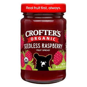 yAJEH}[gizNt^[Y I[KjbN V[hX Yx[ v~At[cXvbh 468g Crofterfs Organic Seedless Raspberry Premium Fruit Spread, 16.5 oz y񂹏iz