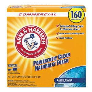 yAJEH}[gizA[n}[  N[o[Xg 4.48kg Arm & Hammer Powder Laundry Detergent, Clean Burst, 9.86 lb, Box, 3 per Carton y񂹏izy킹Ĕz