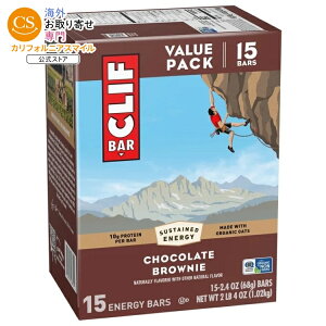 �N���t�o�[ �G�i�W�[�v���e�C���o�[ �`���R���[�g�u���E�j�[ 15�{�� CLIF BAR Energy Protein Bars, Chocolate Brownie, 15ct �y�����񂹏��i�z