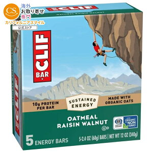 �N���t�o�[ �G�i�W�[�v���e�C���o�[ �I�[�g�~�[�����[�Y���E�H���i�b�g 5�{�� CLIF BAR Energy Protein Bars, Oatmeal Raisin Walnut, 5ct �y�����񂹏��i�z