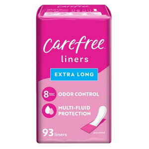 �P�A�t���[ �p���e�B���C�i�[ �G�N�X�g�������O ������ 93�� Carefree Panty Liners, Extra Long, Unscented (93 Count) �y�����񂹏��i�z
