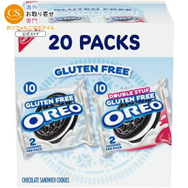 オレオ グルテンフリー オリジナル＆ダブルスタフ サンドイッチクッキー バラエティパック 20個入り OREO Gluten Free Original & Double Stuf Sandwich Cookies Variety Pack, 20 Packs 【お取り寄せ商品】