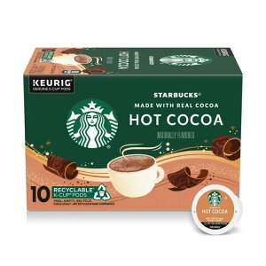 �X�^�[�o�b�N�X �z�b�g�R�R�A �R�R�A�g�p �R�R�A�J�v�Z�� K�J�b�v 10���� Starbucks Hot Cocoa, Made with Real Cocoa, K-Cup Coffee Pods, 10 Count �y�����񂹏��i�z