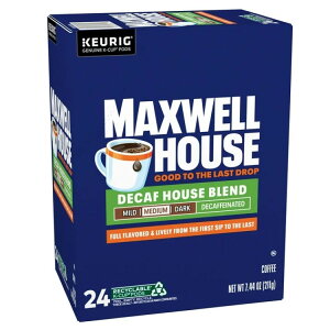 �}�b�N�X�E�F���n�E�X �n�E�X�u�����h �f�J�t�F �R�[�q�[�J�v�Z�� K�J�b�v 24���� Maxwell House House Blend Decaf Coffee K-Cup Pods, Decaffeinated, 24 ct Box �y�����񂹏��i�z