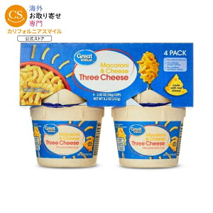 �y�|�C���gUP��1��-11��2���z�O���[�g�o�����[ 3��`�[�Y �}�J���j���`�[�Y 2.05oz 4���� Great Value Three Cheese Macaroni & Cheese, 2.05 oz, 4 Count �y�����񂹏��i�z