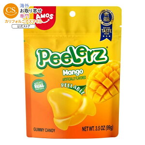 �y�|�C���gUP��18��-30���z�A���X �s�[���[�Y �}���S�[ ��ނ��O�~ ��99g AMOS Peelerz Mango, Peelable Gummy Candy, Real Fruit Flavor, 1 Count, 3.5 oz Bag �y�����񂹏��i�z