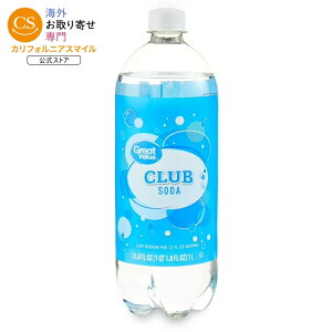 �O���[�g�o�����[ ��i�g���E�� �N���u�\�[�_ �X�p�[�N�����O�E�H�[�^�[ 1L Great Value Low Sodium Club Soda Sparkling Water, 33.8 fl oz Bottle �y�����񂹏��i�z