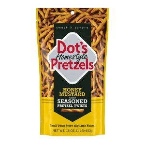 yAJEH}[gizhbc z[X^CvbcF nj[}X^[h vbcFcCXgXibN 454g Dot's Homestyle Pretzels Honey Mustard Seasoned Pretzel Twists Snack, 16 oz y
