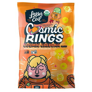 �y�|�C���gUP��2��20��-15���z���b�T�[�C�[�u�� �A�{�J�h�I�C������ �R�Y�~�b�N�`�F�_�[ �G�A�p�t �R�Y�~�b�N�����O 85g LesserEvil, Cosmic Cheddar with Avocado Oil, Air-Puffed, Cosmic Rings 3 oz �y������