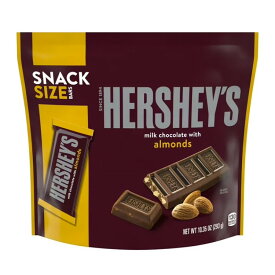 ハーシーズ ミルクチョコレート アーモンド入り スナックサイズ キャンディ 293g Hershey's Milk Chocolate with Almonds Snack Size Candy, Bag 10.35 oz 【お取り寄せ商品】