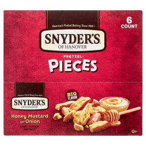 yAJEH}[gizXiC_[Y Iu nm[o[ vbcFs[X nj[}X^[hIjI 92g 6 Snyder's of Hanover Pretzel Pieces, Honey Mustard & Onion, 3.25oz, 6ct y񂹏