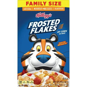 yAJEH}[gizPbO tXebht[N HpVAbt@~[TCY21.7IX Kellogg's Frosted Flakes Breakfast Cereal, Fat Free, Family Size, 21.7 oz y񂹏iz