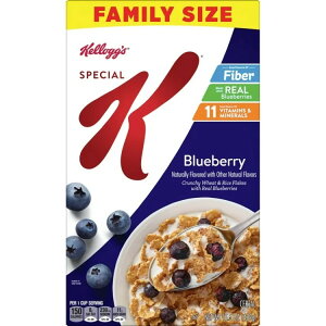 �P���b�O �X�y�V����K �u���[�x���[ �u���b�N�t�@�[�X�g�V���A�� 439g Kellogg's Special K Blueberry Breakfast Cereal, Good Source of Fiber, 15.5 oz �y�����񂹏��i�z