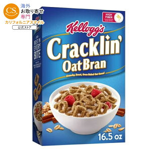 �P���b�O �N���b�N���� �I�[�g�u���� ���H�p�V���A�� �I���W�i�� 467g Kellogg's Cracklin' Oat Bran Breakfast Cereal, Fiber Cereal, Family Cereal, Original, 16.5oz �y�����񂹏��i�z
