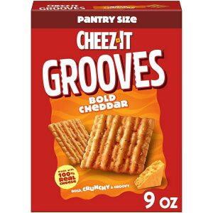 �`�[�Y�C�b�g �O���[���X �{�[���h�`�F�_�[�`�[�Y�N���b�J�[ 255g Cheez-It Grooves Bold Cheddar Cheese Crackers 9 oz �y�����񂹏��i�z
