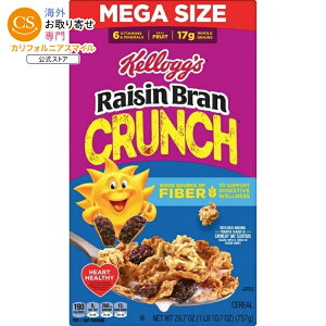 �P���b�O ���[�Y���u�����N�����` ���H�V���A�� �H���@�ۂ����Ղ� ���K�T�C�Y 757g Kellogg's Raisin Bran Crunch Breakfast Cereal, Good Source of Fiber, Mega Size, 26.7 oz �y�����񂹏��i�z