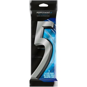 yAJEH}[gizt@CuK yp[~g Rog VK[t[K 15×3pbN 5 Gum Peppermint Cobalt Sugar Free Chewing Gum - 15 ct (3 Pack) y񂹏iz
