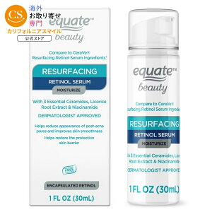 �G�N�G�[�g ���T�[�t�F�C�V���O���`�m�[�����C�X�`�����C�W���O�Z���� 30ml �t�F�C�X�P�A�p Equate Resurfacing Retinol Moisturizing Serum for Face Care, 1 fl oz �y�����񂹏��i�z