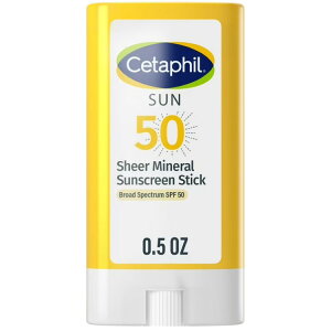 �Z�^�t�B�� �V�A�[ �~�l���� ���Ă��~�߃X�e�B�b�N SPF50 14g Cetaphil Sheer Mineral Sunscreen Stick, SPF 50, 0.5 oz �y�����񂹏��i�z