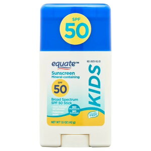 �G�N�G�[�g �L�b�Y �u���[�h�X�y�N�g���� �~�l�����z�� ���Ă��~�߃X�e�B�b�N SPF50 43g Equate Kids Broad Spectrum Sunscreen Stick with Mineral Actives, SPF 50, 1.5 oz �y�����񂹏��i�z