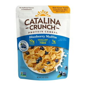 �J�^���i�N�����` �v���e�C���V���A�� �u���[�x���[�}�t�B�� 227g Catalina Crunch Protein Cereal, Blueberry Muffin With Real Blueberries 8 oz �y�����񂹏��i�z