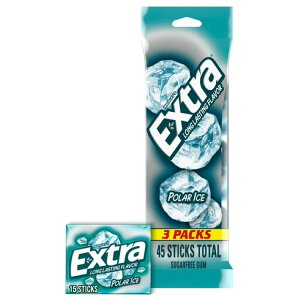 yAJEH}[gizGNXg |[[ACX VK[t[K 15×3pbN Extra Polar Ice Sugar Free Gum Back To School Chewing Gum ? 3 Pack y񂹏iz