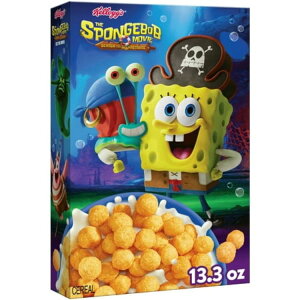 �P���b�O �X�|���W�E�{�u �f�� �X�N�G�A�p���c��T�� ���H�p�V���A�� 377g Kellogg�fs The SpongeBob Movie: Search for SquarePants Breakfast Cereal, 13.3oz Box (1 Box) �y�����񂹏��i�z
