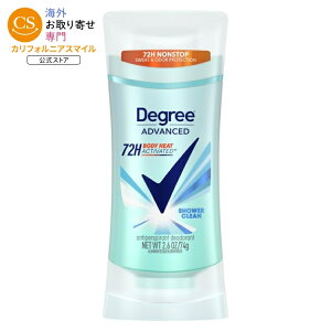 �f�B�O���[ �����p�f�I�h�����g�X�e�B�b�N �V�����[�N���[���̍��� 74g Degree Advanced Long Lasting Women's Deodorant Shower Clean, 2.6 oz �y�����񂹏��i�z