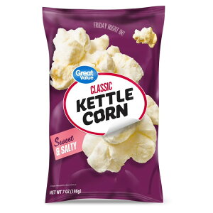 �O���[�g�o�����[ �N���V�b�N �X�C�[�g���\���e�B �P�g���R�[�� 198g Great Value Classic Sweet and Salty Kettle Corn, 7 oz �y�����񂹏��i�z