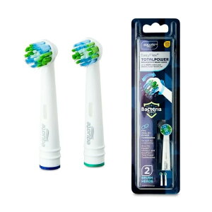 �G�N�G�[�g �C�[�W�[�t���b�N�X �g�[�^���p���[ �ւ��u���V �d�����u���V�p 2�{ Equate EasyFlex Total Power Replacement Brush Heads, 2 Count �y�����񂹏��i�z