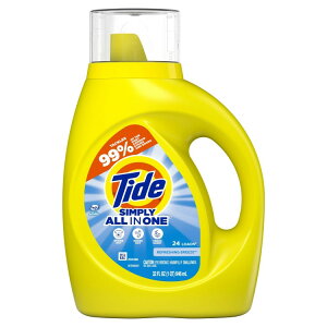 yAJEH}[giz^Ch Vv[Lbh tbVu[Y 24 946ml Tide Simply Liquid Laundry Detergent, Refreshing Breeze, 24 Loads, 32 fl oz y񂹏izy킹Ĕ