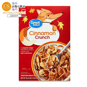�O���[�g�o�����[ �V�i�����N�����` ���H�V���A�� 574g Great Value Cinnamon Crunch Breakfast Cereal, 20.25 oz �y�����񂹏��i�z