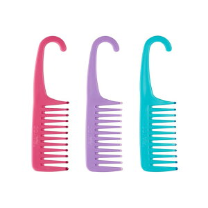 �R���G�A�[ ���C�h�g�D�[�X �V�����[�R�[�� �t�b�N�n���h���t�� Conair Wide-Tooth Shower Comb with Hook Handle �y�����񂹏��i�z