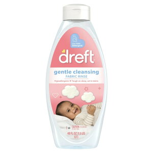 【アメリカウォルマート品】ドレフト ベビー用 衣類リンス&ニオイケア 低刺激性 ほのかな香り 約1.4L Dreft Baby Gentle Cleansing Fabric Rinse and Odor Remover, Lightly Scented, 48 fl oz 【お取り寄せ商品】
