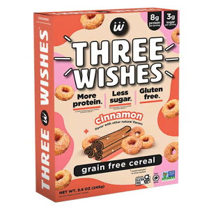 �X���[�E�B�b�V���Y �V�i���� �O���C���t���[�V���A�� Three Wishes Grain Free Cereal, Cinnamon, Gluten-Free �y�����񂹏��i�z