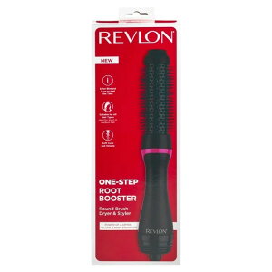 ���u���� �����X�e�b�v ���[�g�u�[�X�^�[ ���E���h�u���[�u���V �u���b�N Revlon One-Step 1-1/2 Root Booster Round Hair Dryer, Black �y�����񂹏��i�z