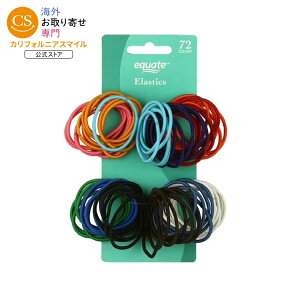 �y�|�C���gUP��1��-11��2���z�G�N�G�[�g �w�A�S�� �A�\�[�g�J���[ 72�{�Z�b�g Equate Elastics, Assorted Colors, for Ponytail, Braids, or Buns, 72 Count �y�����񂹏��i�z