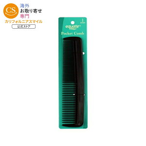 �G�N�G�[�g �|�P�b�g�R�[�� �V���[�g�w�A�p �u���b�N 1�{ Equate Pocket Comb for Everyday Use on Short Hair, Black, 1 Count �y�����񂹏��i�z