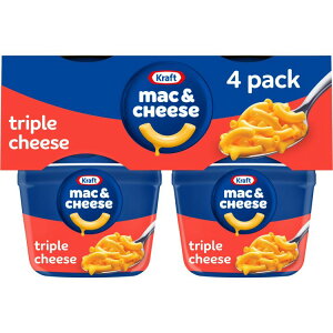 �N���t�g �}�J���j���`�[�Y �g���v���`�[�Y 4�J�b�v Kraft Mac and Cheese Triple Cheese 4 Cups �y�����񂹏��i�z