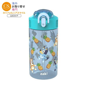 �U�b�N�f�U�C���Y �u���[�C�[ �L�b�Y �E�H�[�^�[�{�g�� �X�g���[�t�� ��473mL �R��h�~ �v���X�`�b�N�{�g�� ������t�� Zak Designs Bluey Kids Water Bottle with Straw, 16oz Leak-Proof Plastic Bottle �y������