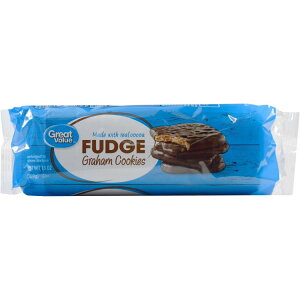 �O���[�g�o�����[ �t�@�b�W�O���n���N�b�L�[ 368g Great Value Fudge Graham Cookies, 13 oz �y�����񂹏��i�z