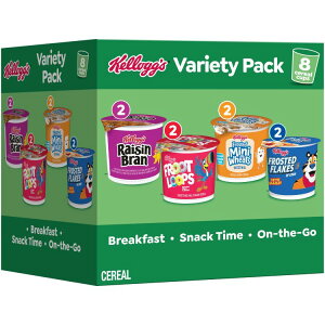 �P���b�O �o���G�e�B�p�b�N ���H�p�V���A���{�b�N�X 8���� 487g Kellogg's Variety Pack Breakfast Cereal Box, 17.2 oz, 8 Count �y�����񂹏��i�z